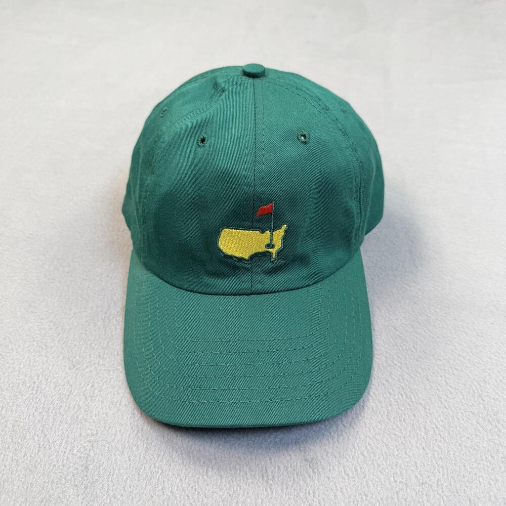 Vintage Masters Golf Hat Cap StrapBack Mens One Size Green American Needle USA